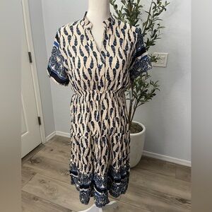 Paisley print dress NWT